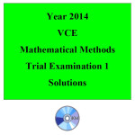 2014 VCE Maths Methods Trial Exam 1